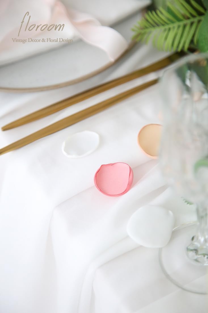 Floroom 300pcs Rose Petals Champagne Pink Faux Silk Flower Petals for Wedding Flower Girl Basket Aisle Runner Scatter Dinner Table Centerpieces Party Confetti Bridal Shower Romantic Night Decoration