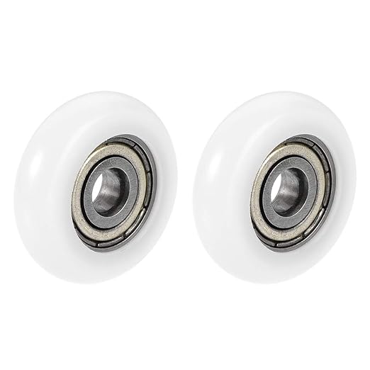 uxcell 625ZZ Ball Bearing Guide Pulley Roller Round Wheel 5x23x7mm Double Metal Shielded (GCr15) Chrome Steel Bearings 2pcs