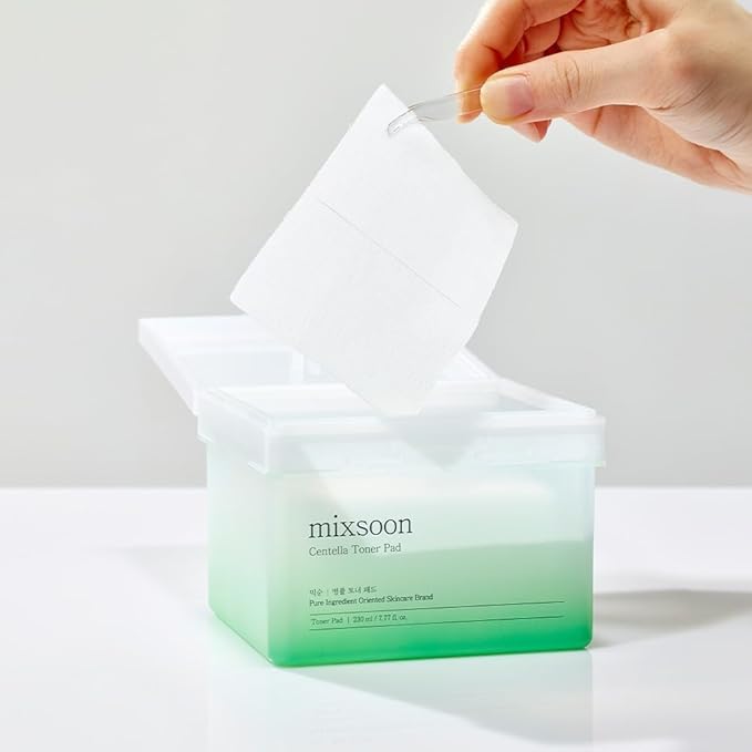 mixsoon Centella Asiatica Toner Pad,Soothing, Hydration, Centella Extract, Gauze Pad, (180ml/ 6.08fl.oz/ 120 Sheets)