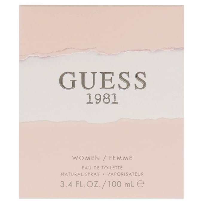 Guess 1981 Eau De Toilette Perfume Spray for Women, 3.4 Fl. Oz.
