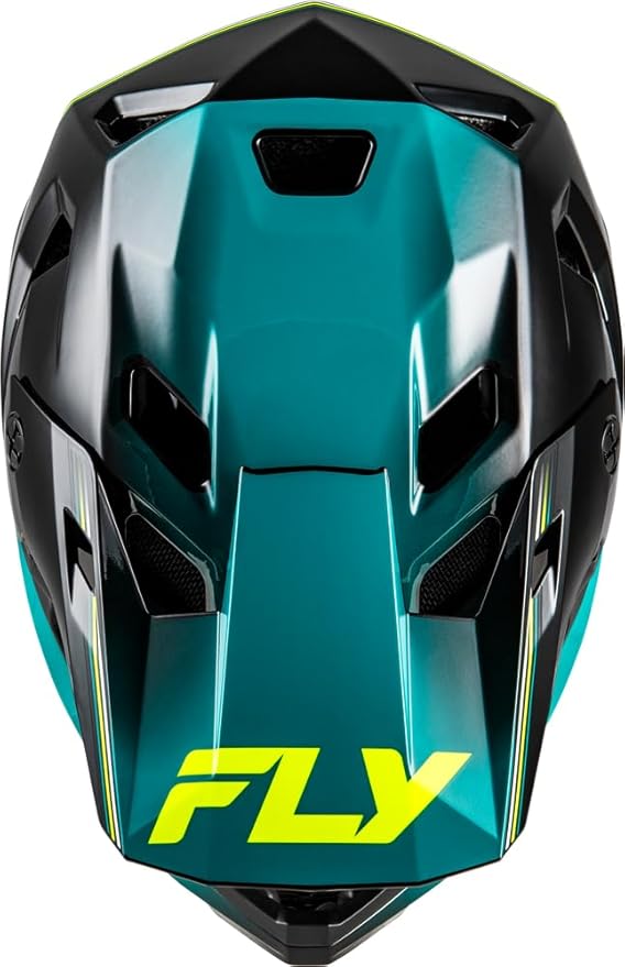 Fly Racing Rayce Full-Face Mountain Bike/BMX Helmet – ASTM F1952 DH Certified, CPSC 1203, CE EN1078, Poly-Alloy Shell, TFV Ventilation, Removable Liner