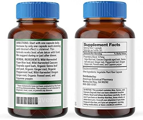 Dr. Schulze's Easy GO Bowel Mover 2-Pack | Formulated Gentle Laxative, Colon Toner & Stool Softener | 100% Plant Natural Bowel Cleanse | Promotes Regular & Complete Bowel Movements | 100 Ct Vegan
