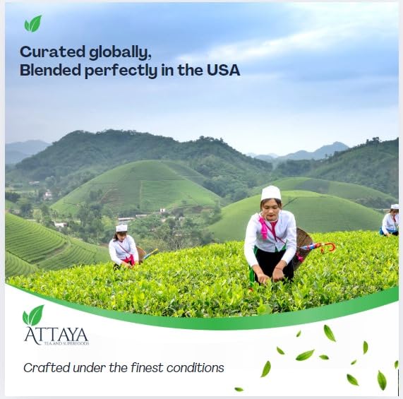 Attaya Hibiscus Tropical Herbal Tea Bags | Lowers Blood Pressure & Supports Heart Health | PCOS | Liver Health | Cholesterol | Antioxidants & Vitamin C | Caffeine Free | non-GMO | 35 Pyramid Tea Bags