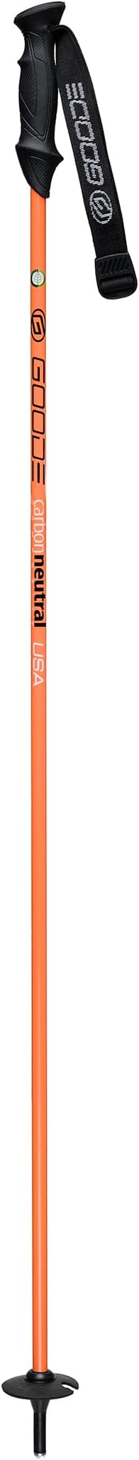 GOODE Carbon Neutral Ski Poles – Ultra-Lightweight & Durable Eco-Friendly Composite – High-Performance Shock Absorbing Downhill Ski Poles for Men & Women - Pair