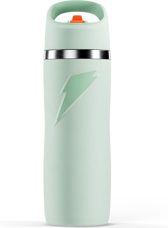 Gatorade 'Overtime' 22oz Stainless Steel Water Bottle, Straw Cap, Sage