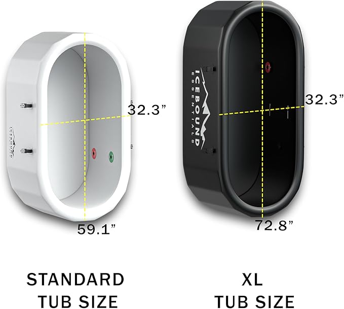 Inflatable Cold Plunge Tub - XL, Black - 150 Gallon Ice Bath - Chiller Compatible – Inflatable