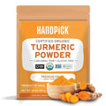 HANDPICK, Organic Turmeric Powder with Curcumin (397g/14oz) Gluten Free | Made from Turmeric Root | Raw Turmeric Powdered from India