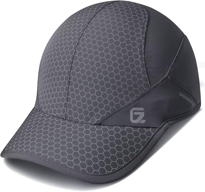 GADIEMKENSD Stretch Running Hat with Soft Brim, Quick Dry, Unstructured, Unisex-Adult