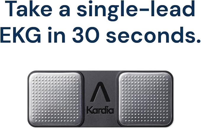 KardiaMobile 1-Lead Personal EKG Monitor – Record at Home – Detects AFib & Irregular Arrhythmias – Easy Results in 30 Seconds – Works w/Most Smartphones