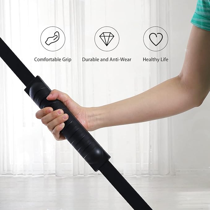 Elastic Fitness Stick Elastic Bar Body Exercise Bar Muscle Training for Exercise Tremor Stick Shoulder Rehabilitation Physical Therapy, Aerobics,Body Shaping Home Gym Yoga, Pilates
