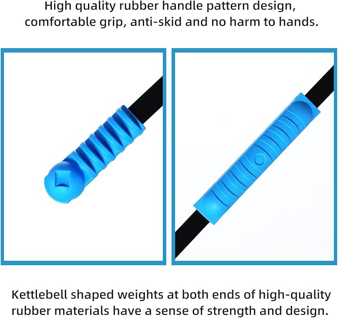 Elastic Fitness Stick Elastic Bar Body Exercise Bar Muscle Training for Exercise Tremor Stick Shoulder Rehabilitation Physical Therapy, Aerobics,Body Shaping Home Gym Yoga, Pilates