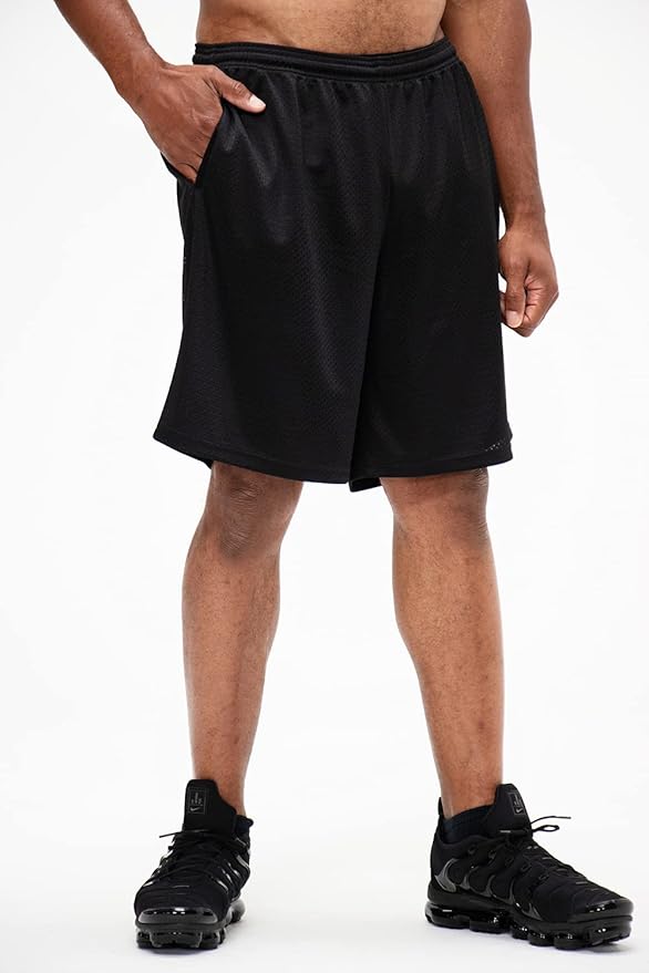 DEVOPS Men's 2-Pack Loose-Fit 10" Workout Gym Shorts with Pockets