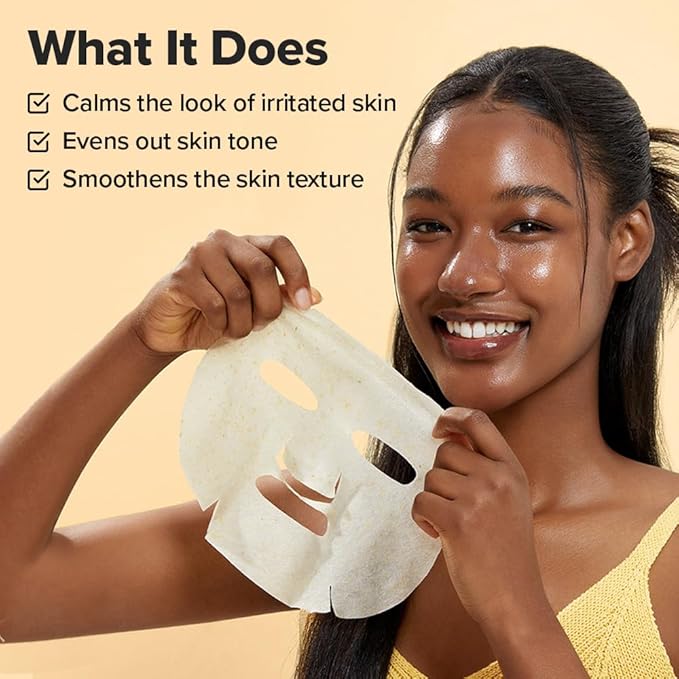 I DEW CARE Real Herb Calendula Sheet Face Mask - Hot As Sheet | Korean Face Masks Skincare, Moisturizing and Calming for Dry Skin with Calendula Flower Extract, 2% Niacinamide, 10EA