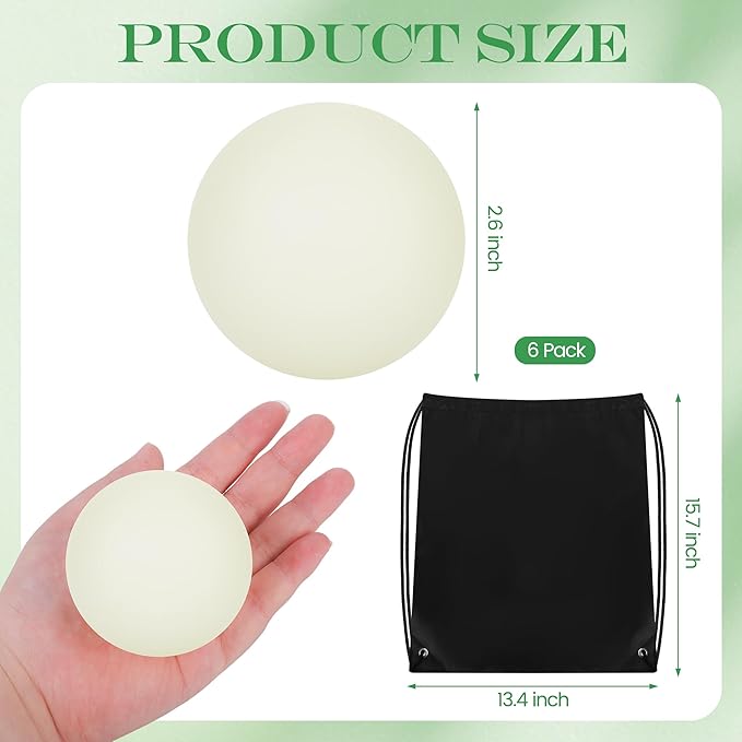 Elcoho Ice Hockey Puck, Glow in The Dark Party Pucks, Green Floor Puck Bulk with Drawstring Bag for Youth Adults Outdoor Indoor Sports Games Practicing & Training