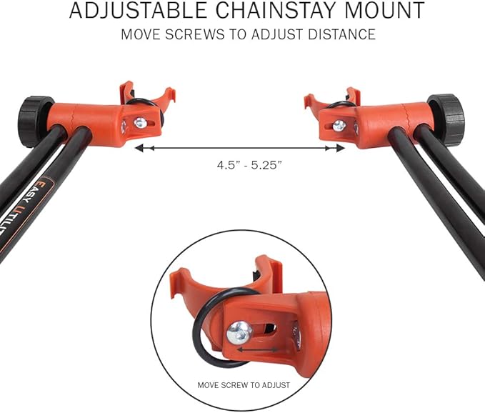 Ibera Easy Utility Bike Stand for 20"-29" - Adjustable & Foldable Bicycle Stand for Storage & Repair - Floor-Mounted & Scratch-Free Alloy Steel Rack - ideal Bicycle Storage for Indoor Garage