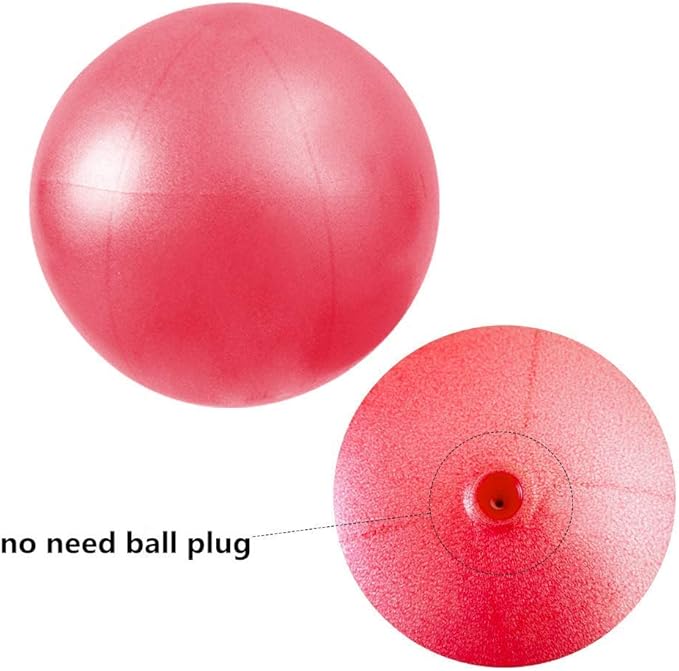 Mini Fitness Exercise Ball Kit with Hand Pump for Yoga, Pilates, Body Balance, Core Training and Stability, 8"