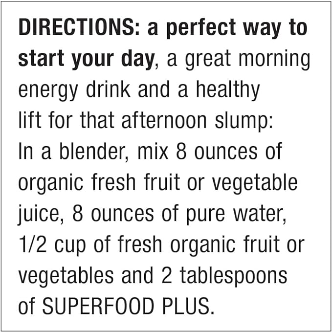Dr. Schulze’s SuperFood Plus | Vitamin and Mineral Herbal Concentrate | Daily Nutrition | Gluten-Free and Non-GMO | Vegan | 14 Ounce Powder | Packaging May Vary