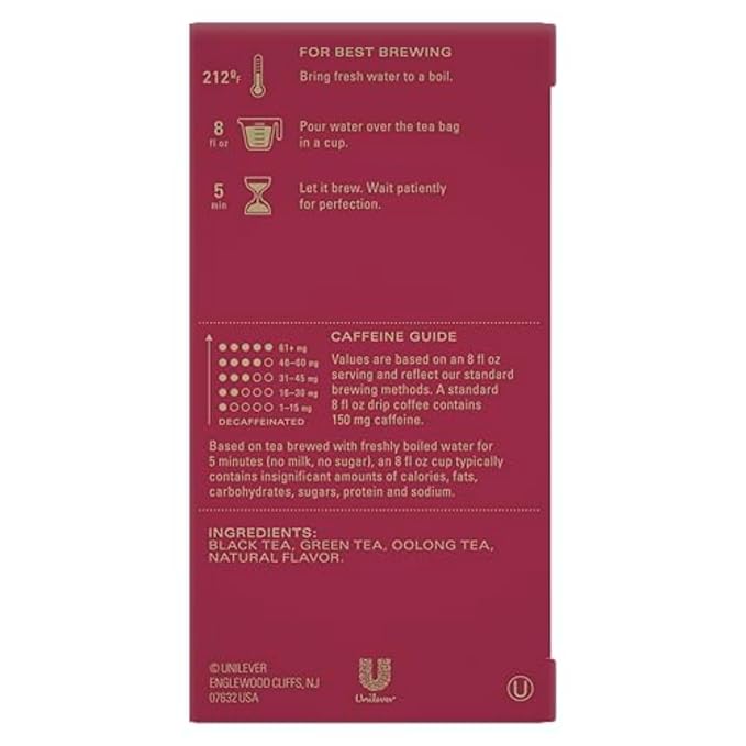 TAZO Joy Limited Edition Seasonal Black Tea Blend Tea Bags, 120 Total Bags (20ct - Pack of 6)