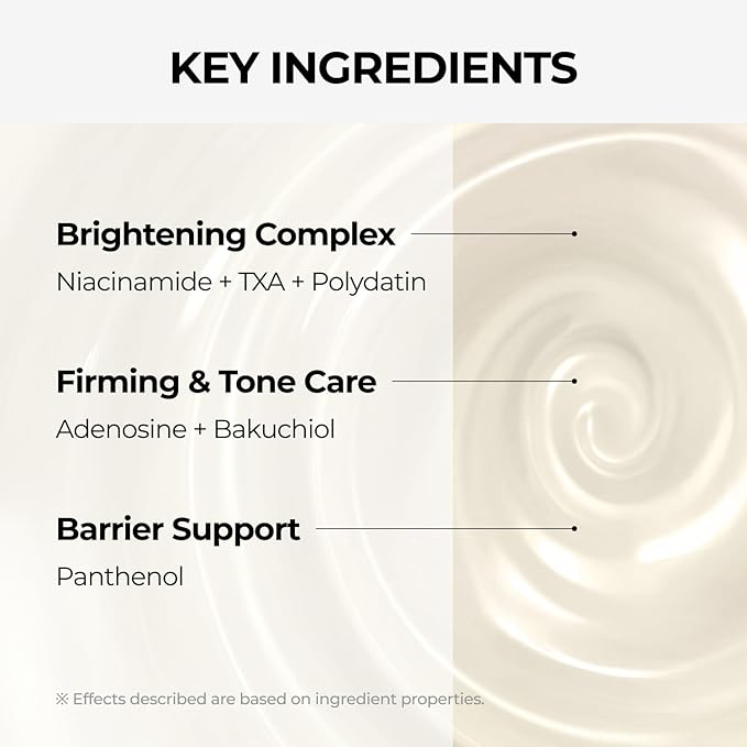 DOMINAS Niacinamide & Tranexamic Acid Cream | Korean Skincare for Even Skin Tone | With Bakuchiol & Panthenol (1.76oz)