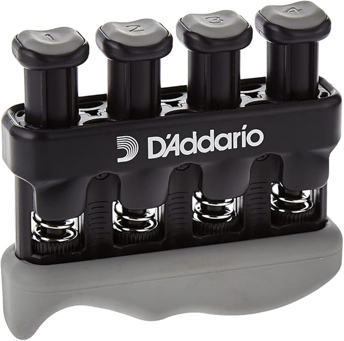 D’Addario Varigrip Hand Exerciser–Improve Dexterity and Strength in Fingers, Hands, Forearms- Adjust Tension Per Finger– Simulated Strings Help Develop Calluses- Comfortable Conditioning