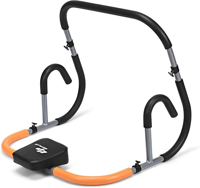 Goplus Ab Fitness Crunch, Portable Ab Roller for Core Strength, Sit Up, Abdominal Machine, Exercise Crunch Trainer Workout Exerciser for Home, Office, Gym