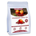 TEARELAE - Cranberry Apple Tea Bags, 35 Count - Premium Cranberry Herbal Blend Tea with Dried Cranberries, Apples, Hibiscus, Rose Petals & Licorice Root - Caffeine-free - Perfect for Daily Refreshment