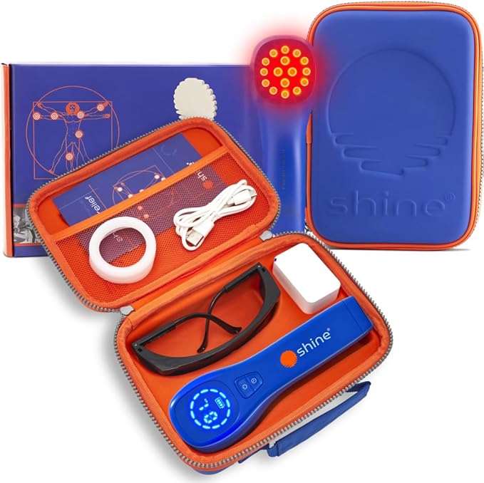 Red Light Therapy for Body - Clinical Grade Red Light Therapy Plus Infrared Light Therapy - LED Light Dual Wavelength 660/850nm. Joint and Muscle Infrared Red Light Therapy Device High Power by SHINE