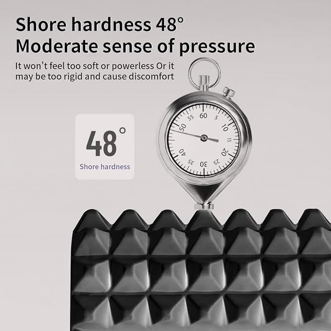 RUNWE Foam Roller with Stand - Roller Foam for Back Pain, 21 inch Trigger Point Deep Tissue Massage, Medium Density Grid Bracket Foam Rollers, Myofascial Release, Relieves Leg Muscle Pain