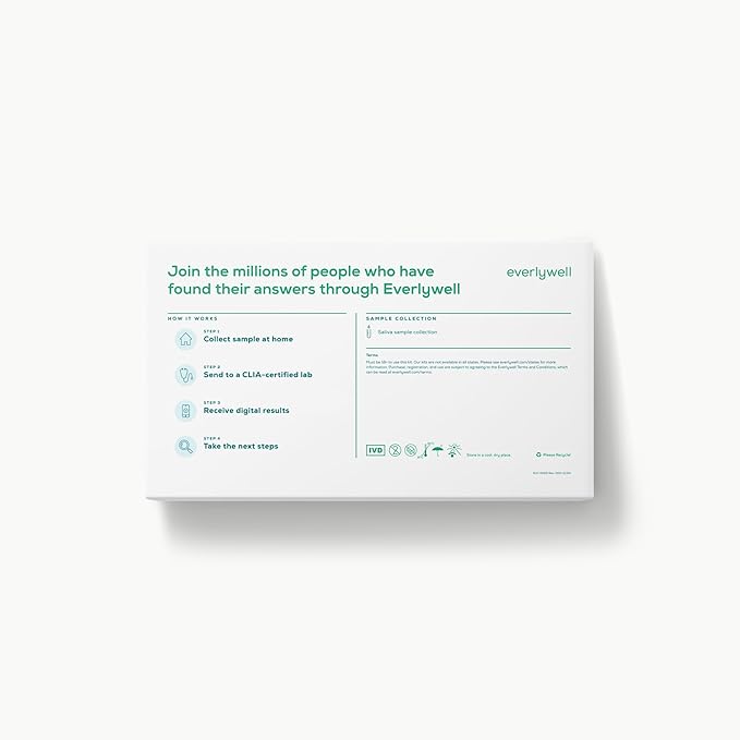 Everlywell Men's Health Test - at-Home Collection Kit - Discreet, Accurate Results from a CLIA-Certified Lab Within Days - Ages 18+