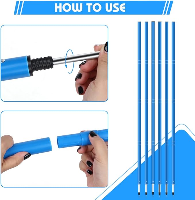 HOTOOLME Agility Training Poles Equipment Soccer Training Equipment includes 6 Agility Poles,Agility Ladder, 10 Soccer Cones,Jump Rope for Speed Training, Soccer Training, Basketball Athletes & Kids