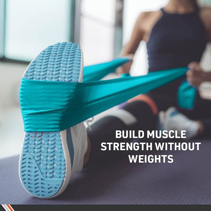 Body Sport Exercise Band, 50 yd. x 4 in. Roll, Heavy Resistance - Home & Gym Fitness Equipment for Stretching, Strength Training & Physical Therapy (Green)