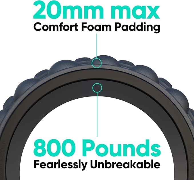 FitBeast Back Roller, Back Wheel Foam Roller - Targeted Muscle Roller for Deep Tissue Massage, Back Stretcher