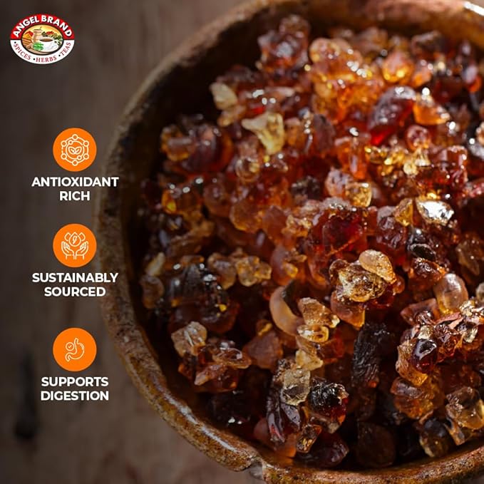 Angel Brand Gum Arabic 1.25lbs – Premium Food-Grade Acacia Gum for Baking, Arts, Crafts, and More – Versatile, Edible, and Water-Soluble Powder