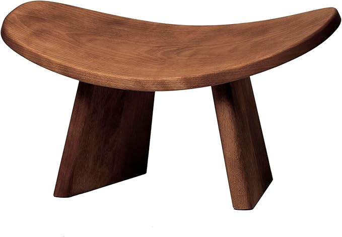 Meditation Bench IKUKO Original, Portable Version with Bag, Locally Handmade Wooden Kneeling Ergonomic Seiza Seat, Prana Yoga - 2 Colors, 3 Height Sizes