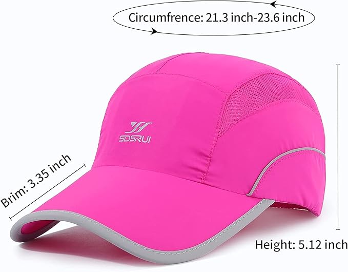 Running Hat Mesh Sports Cap Lightweight Quick Drying Runner Cap for Men Women
