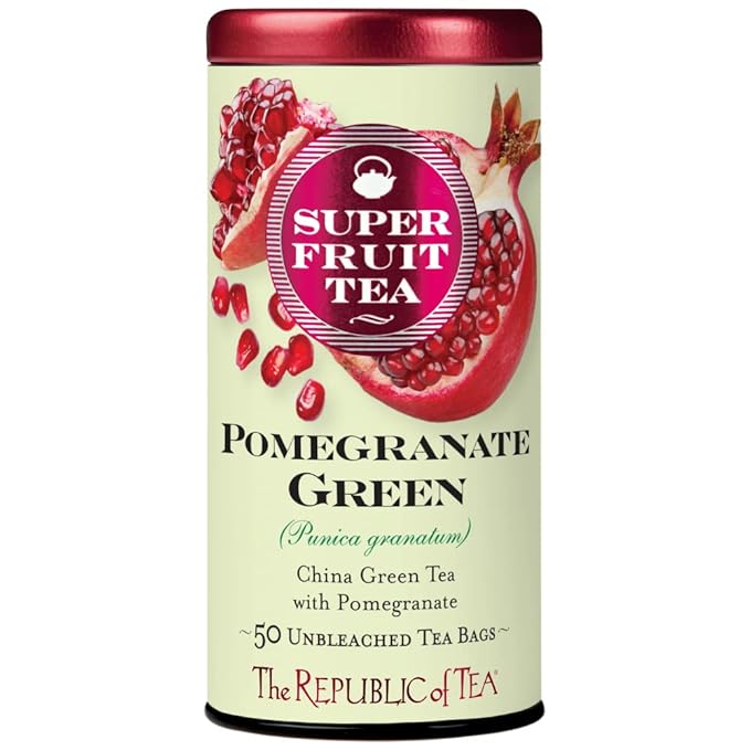The Republic of Tea, Pomegranate Green Tea, 50-Count