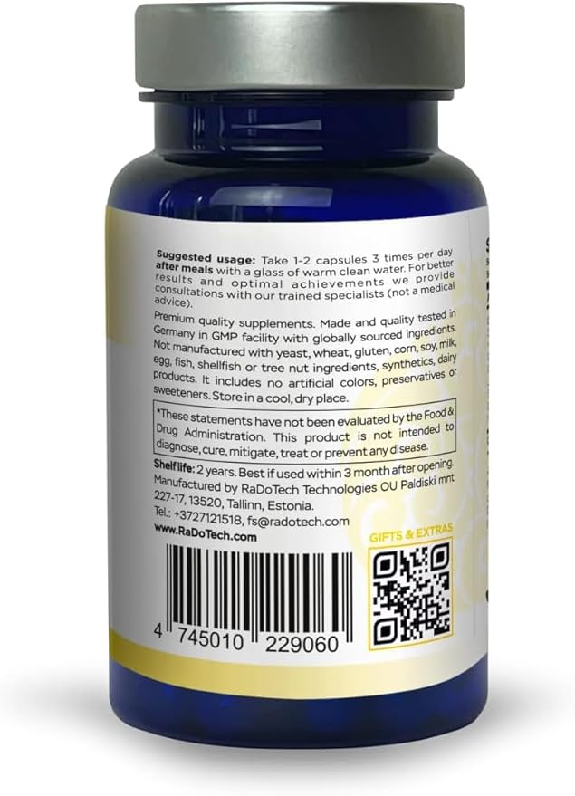 EnergyTune Energy Supplements, Increases Nutrient Absorption and Promotes Overall Health and Immune Support - Non-GMO, Gluten Free, Vegetarian - Veg Capsules (60 Count (Pack of 3))