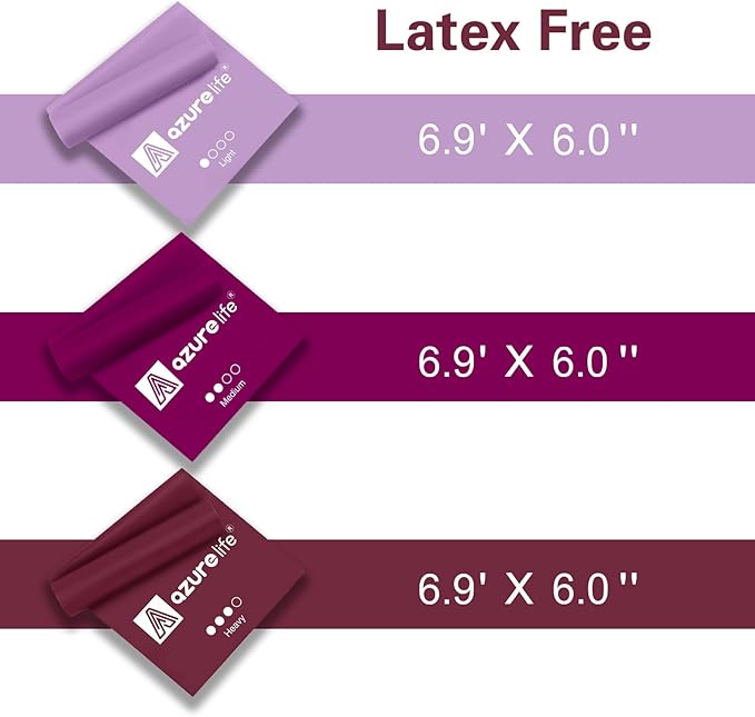Resistance Bands,Professional Long Non-Latex Elastic Stretch Bands,Exercise Bands for Physical Therapy, Yoga, Pilates, Rehab, at-Home or The Gym Workouts, Strength Training