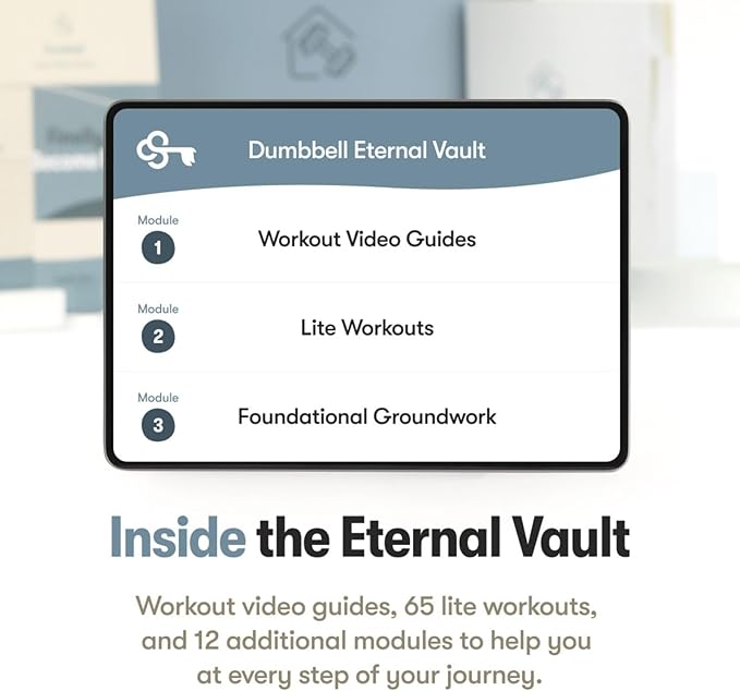 The Dumbbell Home Workout Journal. 13 Week Program. Fitness Planner/Workout Book that Only Requires Dumbbells. Workout Journal for Women & Men.