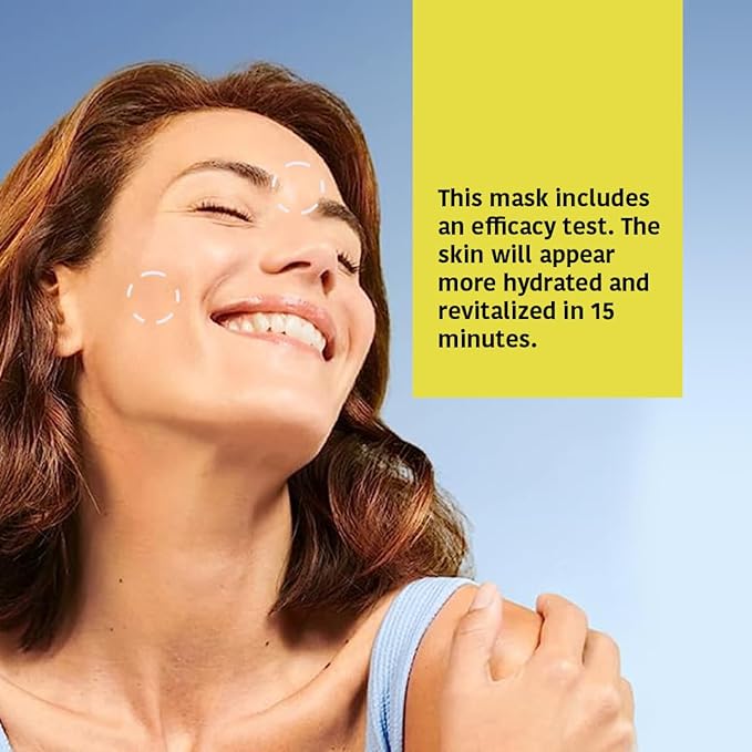 IROHA NATURE AFTERSUN Face Mask – Soothing & Hydrating Care After Sun Exposure | 15 Pack | With Melon, Chamomile & Aloe Vera