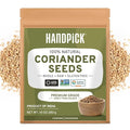 HANDPICK Whole Coriander Seed (283g/10oz) Premium Grade | Pure & Flavorful Coriander Seeds - Indian Origin | Non GMO, Gluten Free | Perfect for Cooking & Seasoning | Resealable Ziplock Pouch