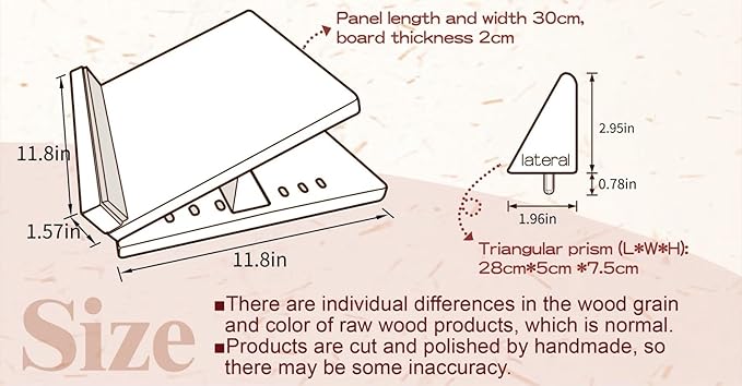 KIJO Studio Professional Wooden Calf Stretcher Slant Board 500 lbs Weight Capacity 16-Angle Adjustable Incline Calf Stretch Slant Board for Calf Stretching Exercise Squat & Physical Therapy Non-Slip