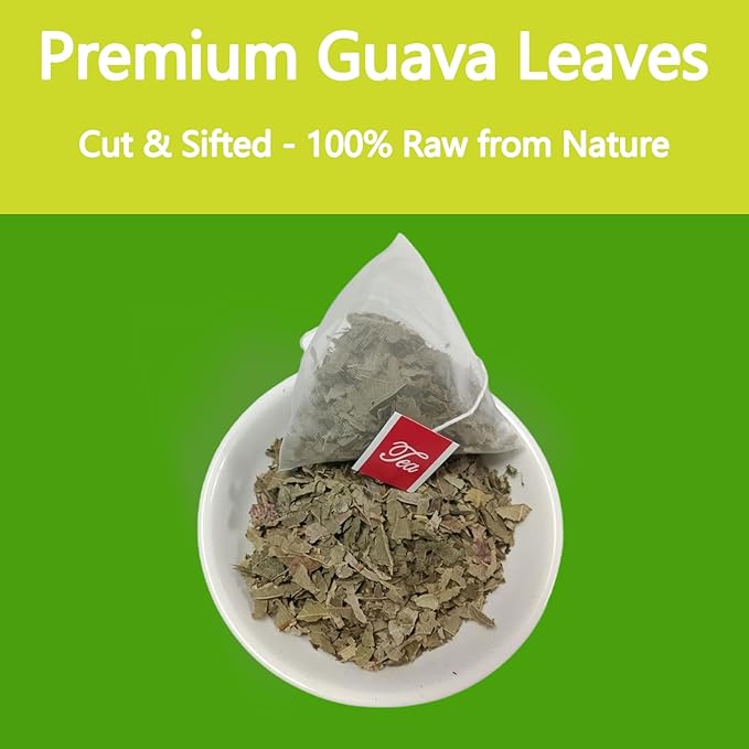 Samcci - Guava Leaves Tea Bags, 50 Teabags - Hojas De Guayaba, Premium Guava Leaf Tea - Immune Support - Digestion & Relaxation - Non-GMO - Caffeine-free