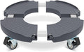 W B D WEIBIDA Round Dolly with Wheels Heavy Duty, Adjustable Pot Dolly 16-20 Inch, Large Plant Mover Indoor Outdoor, Muti Functional Rolling Dolly for Trash Can, Keg, Drum, Barrel