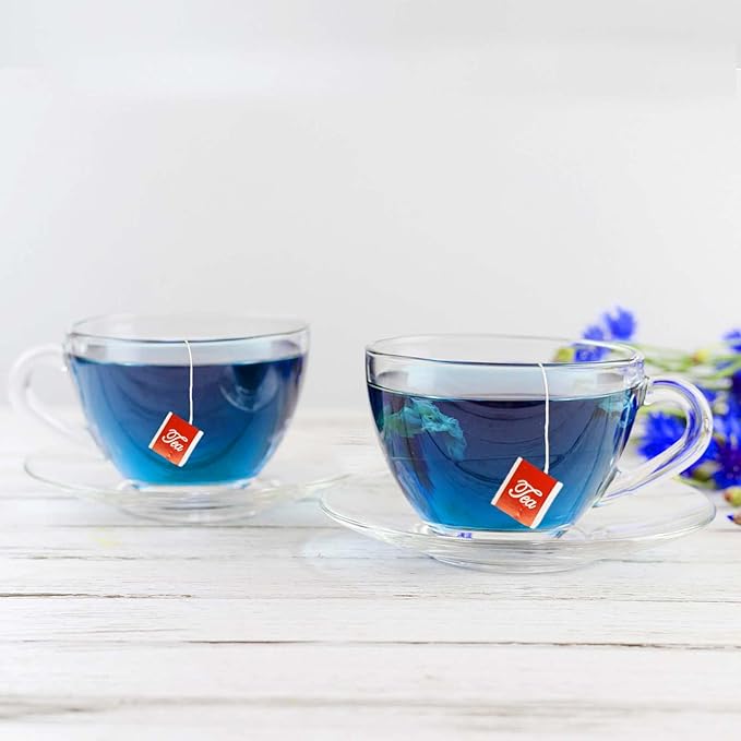 TEARELAE - Butterfly Pea Flower Tea - 50 Count Butterfly Pea Flower Tea Bags - Natural Coloring for Food, Baking, Iced Tea - Caffeine-Free, Non-GMO