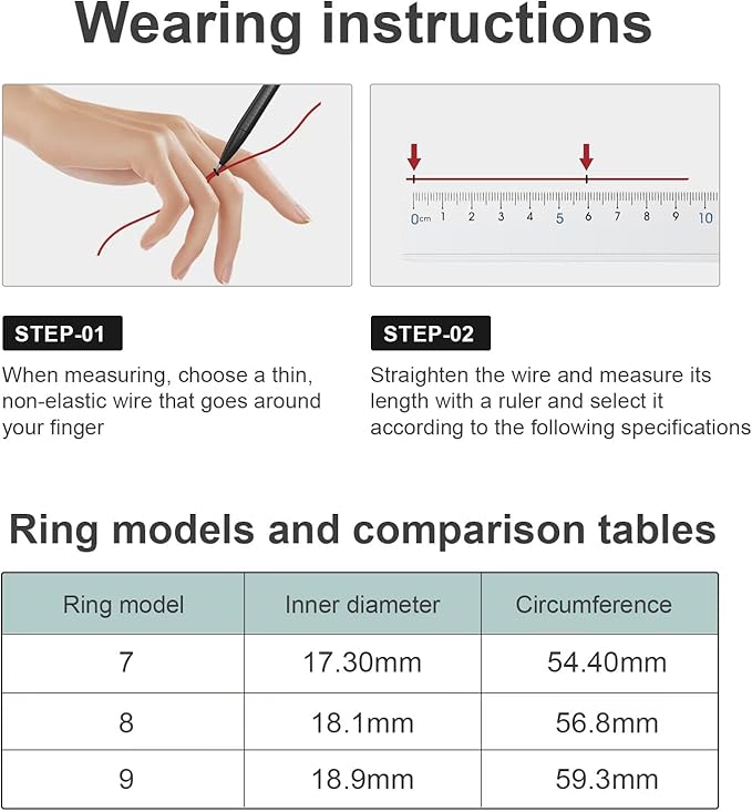 Health Tracker Smart Ring for Men Women-IP68 Waterproof Sleep Tracker with Heart Rate/Blood Pressure/Blood/Physiological Cycle/Oxygen Tracking, Step Counter, iOS & Android Compatible (9#)