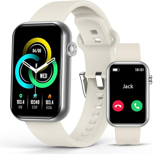 Smart Watch Fitness Tracker (Answer/Make Call), 24/7 Heart Rate Spo2 Blood Pressure Monitor Sleep Tracker, 114 Sports Modes Pedometer Calorie Step Tracker, Waterproof Activity Tracker for Men Women
