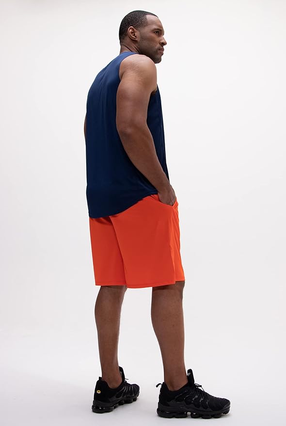 DEVOPS Men's 2-Pack Loose-Fit 10" Workout Gym Shorts with Pockets