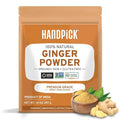 HANDPICK Ginger Powder (14oz/397g) No Additives, No Preservatives, No Fillers | Ginger Root Powder from India | Raw, Gluten Free, Non GMO | Perfect for Cooking, Baking | Resealable Zip Lock Pouch