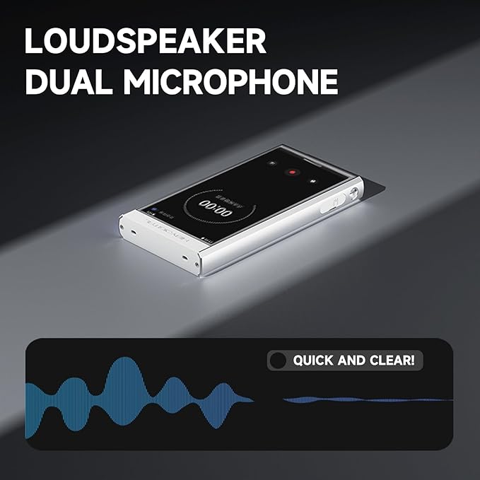 HiBy Digital M300 Music Player with Speaker Android 13 OS SD665 Soc Bluetooth WiFi and FM 1280x640 Resolution IPS Display Supports PCM768k DSD256 32G+2TB Expandable Memory Blue